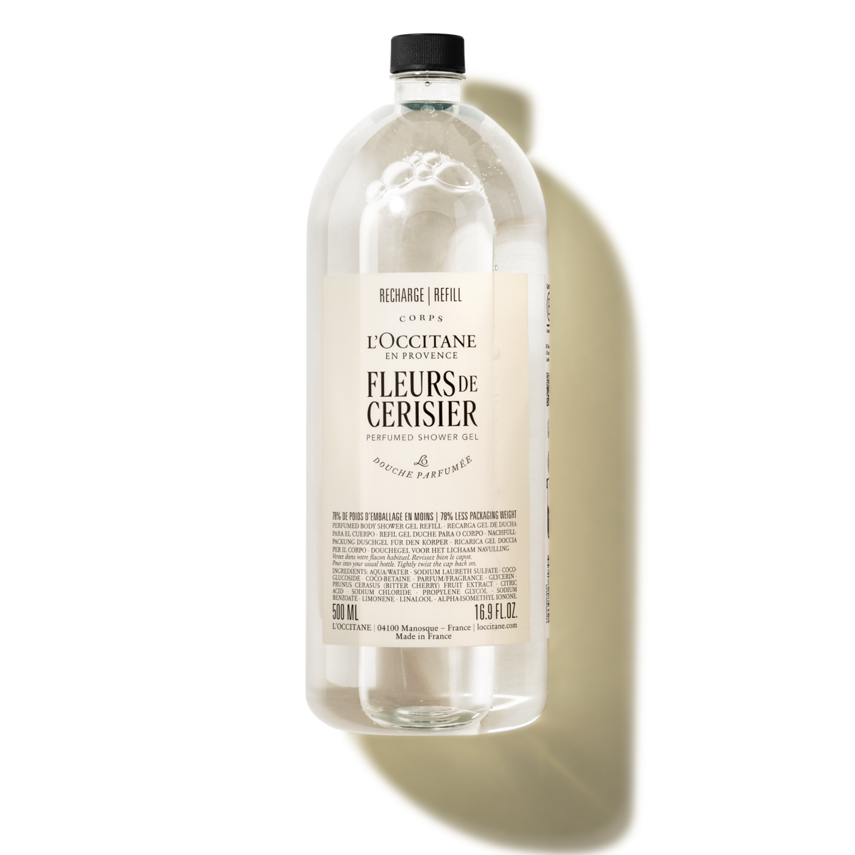 Fleurs De Cerisier (Cherry Blossom) perfumed shower gel refill