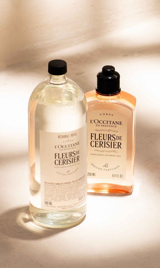 Fleurs De Cerisier (Cherry Blossom) perfumed shower gel refill