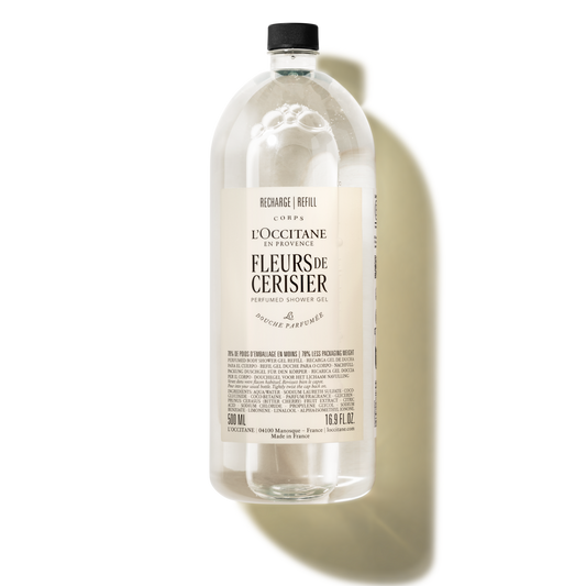 Fleurs De Cerisier (Cherry Blossom) perfumed shower gel refill