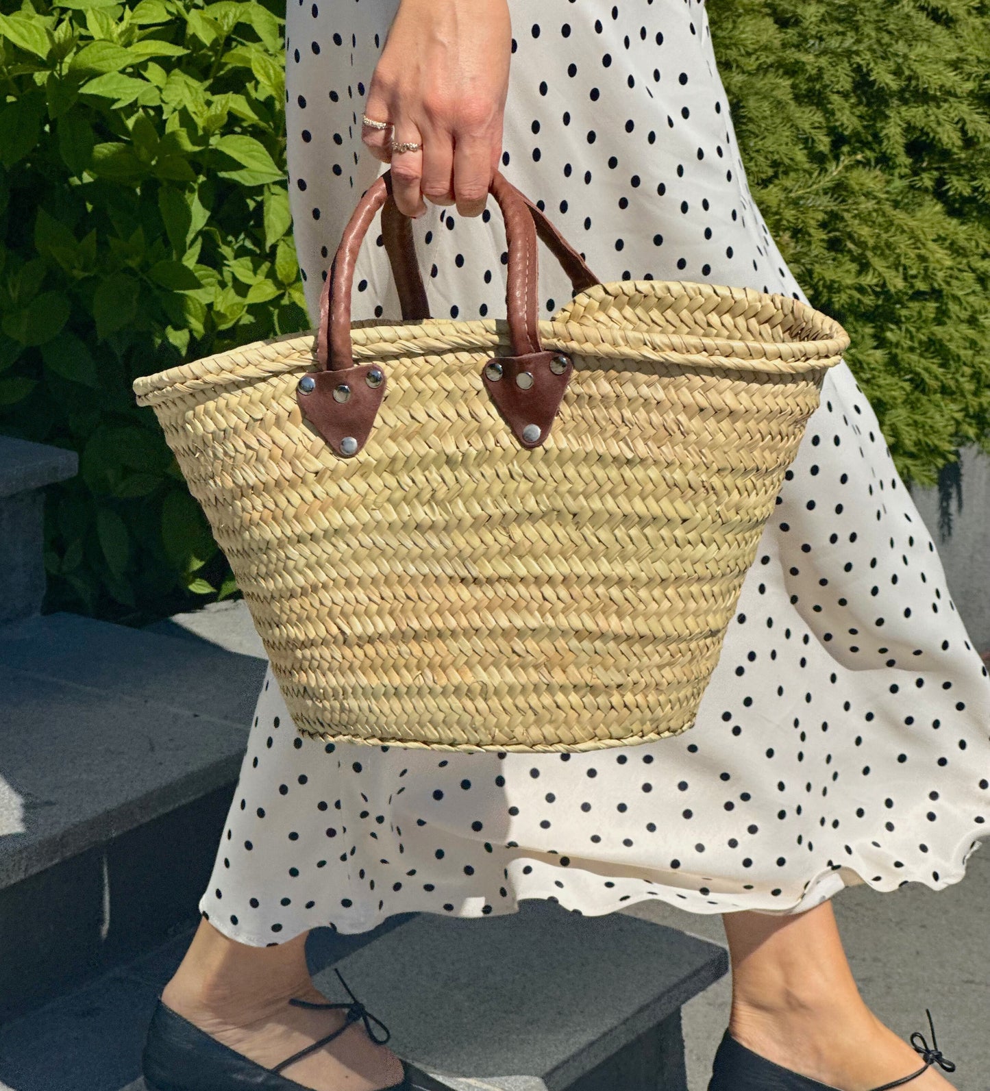 Håndlaget stråveske