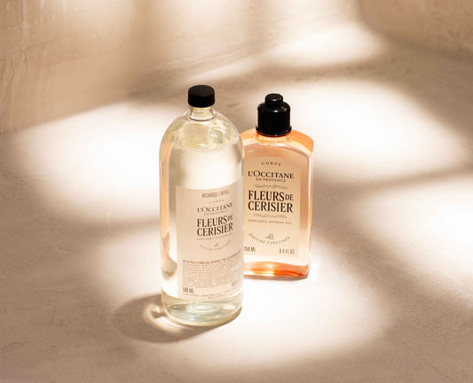 Fleurs De Cerisier (Cherry Blossom) perfumed shower gel refill