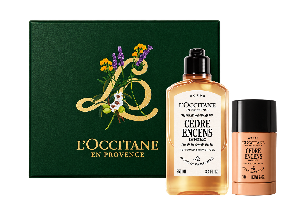 Cèdre Encens (Baux) Shower & Deostick - Illustration 1